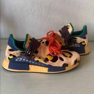 Mens Adidas X Pharrell Williams Leopard Print Slip-On Sneakers